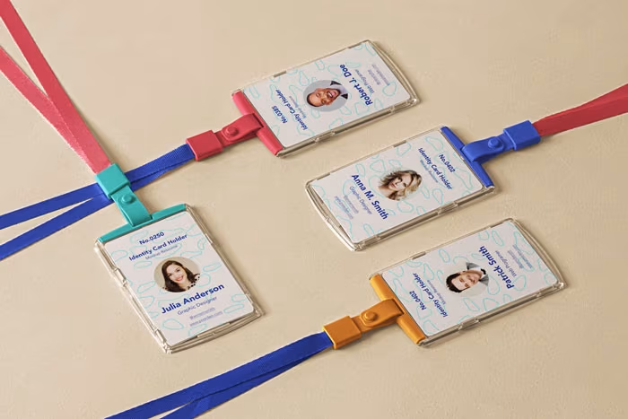 ID Psd Card Holder Mockup Scene