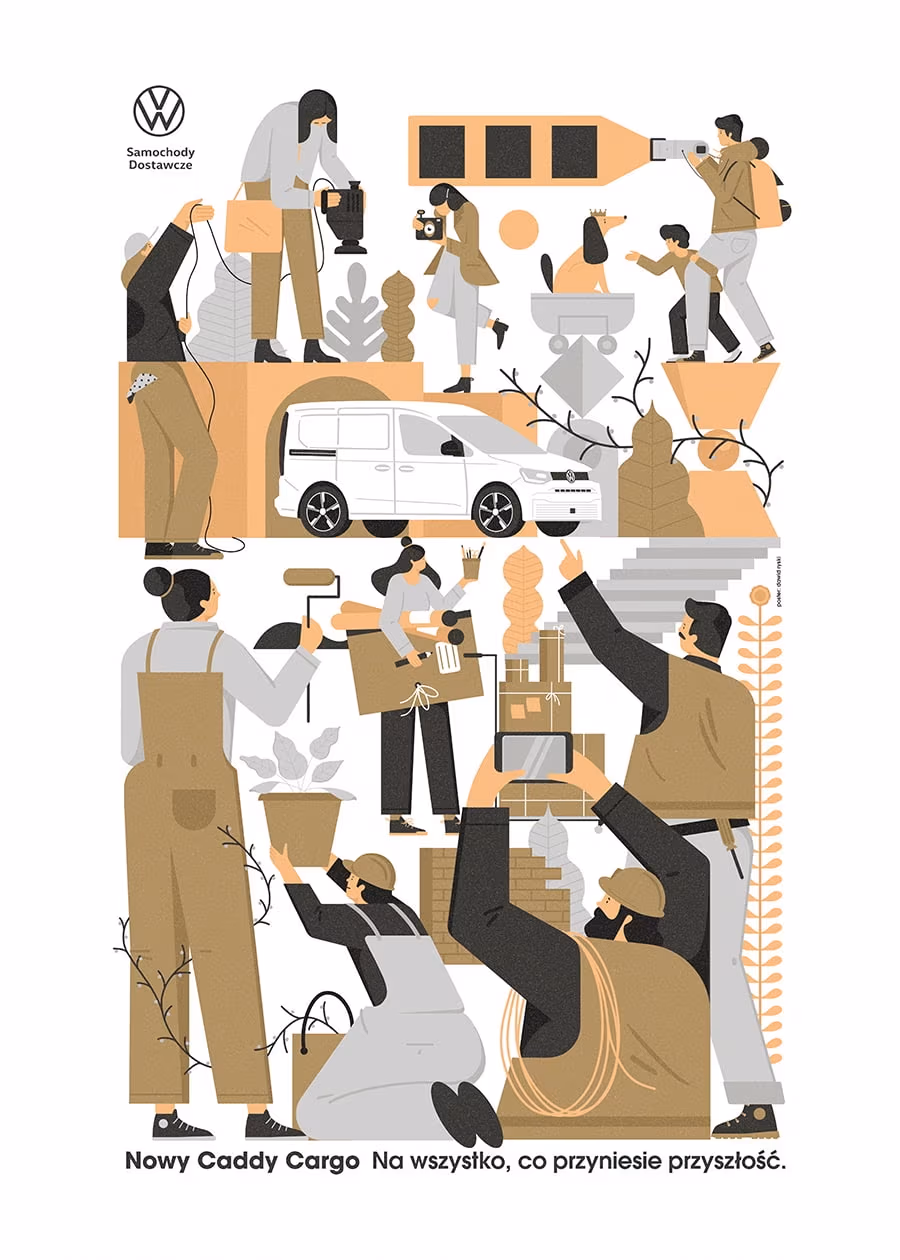 mural project | volkswagen | 2021, Dawid Ryski