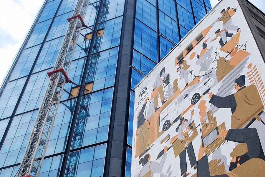 mural project | volkswagen | 2021, Dawid Ryski