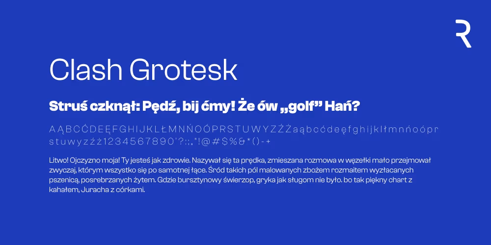 Darmowe fonty z polskimi znakami