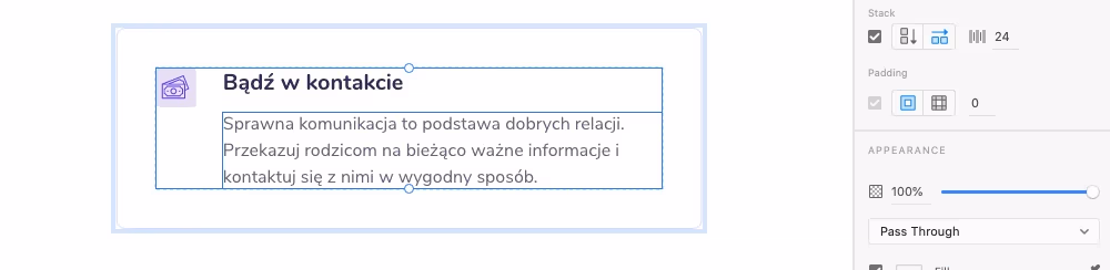 Stack w Adobe XD