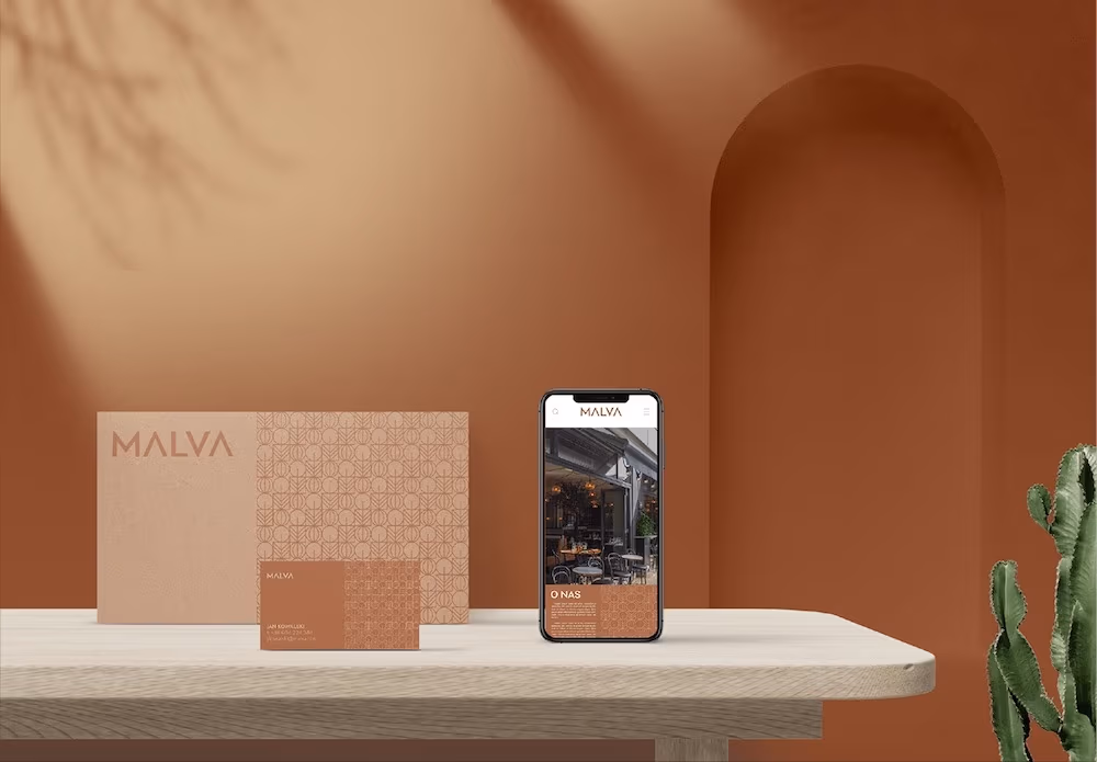 MALVA - club café visual identity, Łukasz Radoliński