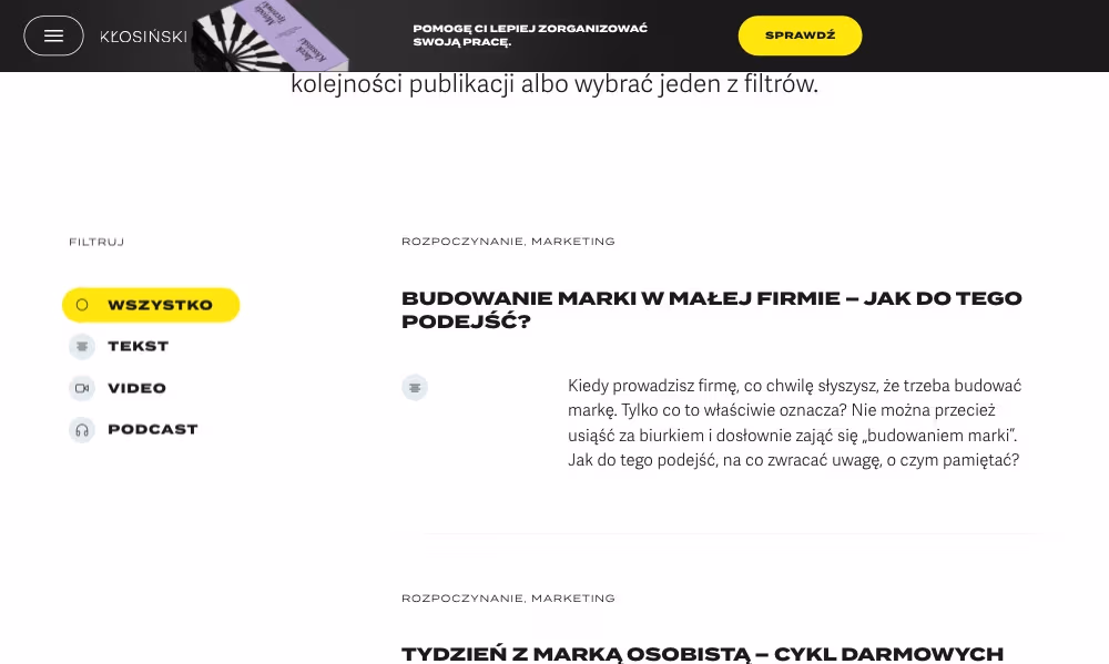 Ciekawe strony blogów