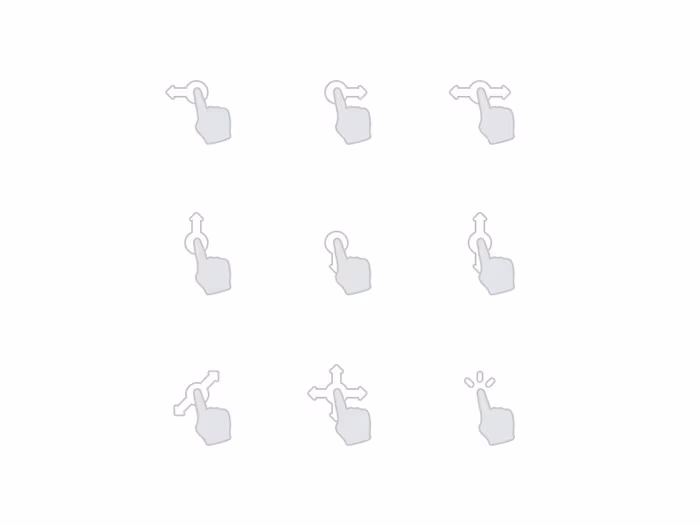 Drag & Touch Icon Set for Sketch