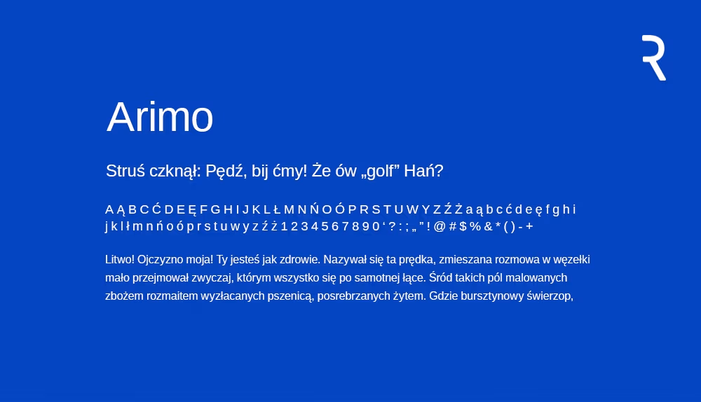 Darmowe fonty z polskimi znakami