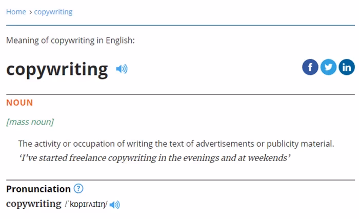 Copywriting - definicja