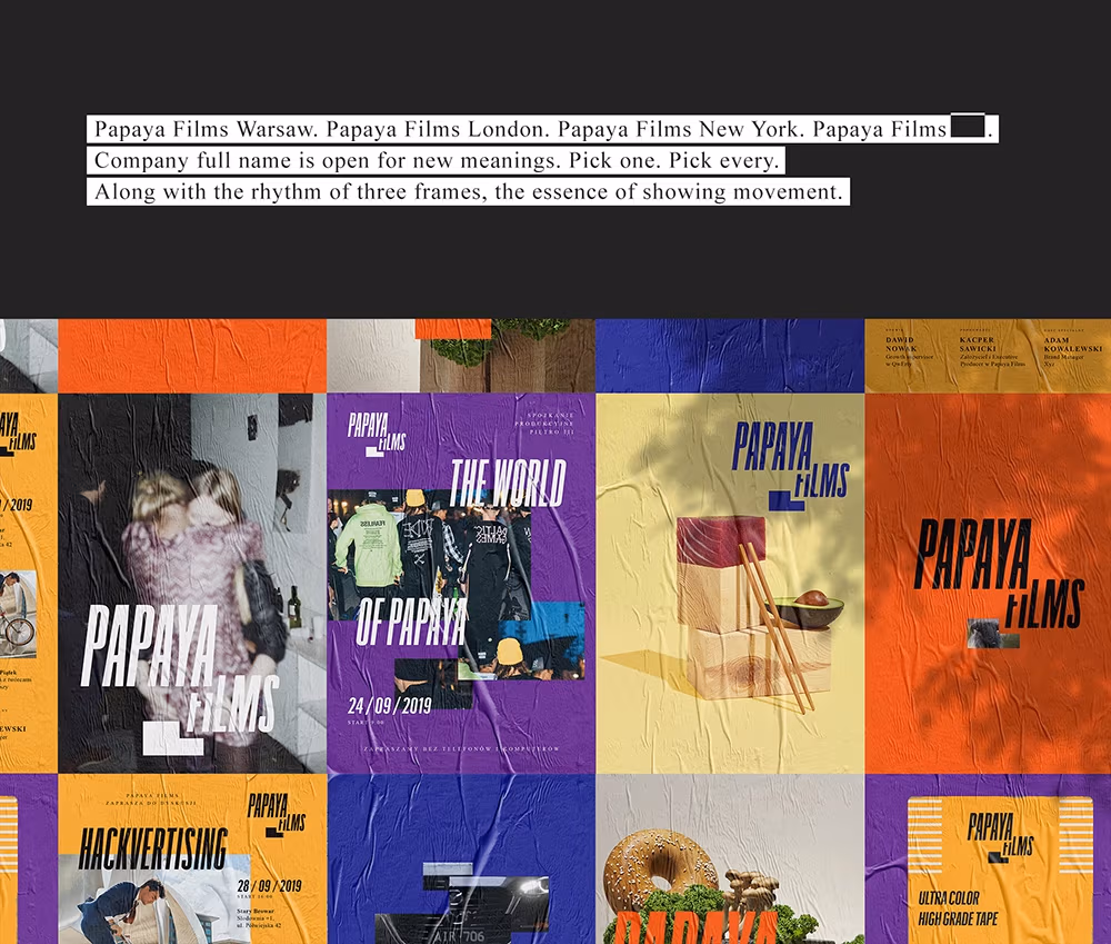 Papaya Films re-branding, Lukasz Slotwinski, Alan Kamiński, Jakub Rostkowski, Ola Procak