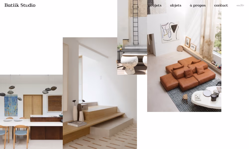 Galeria w formie rozrzuconych projektami