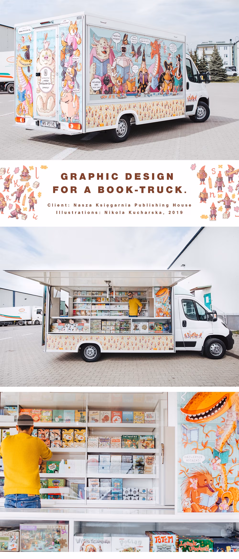 Graphic design for a Book-Truck, Nikola Kucharska