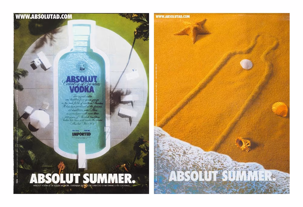 Historia kampanii reklamowej wódki Absolut