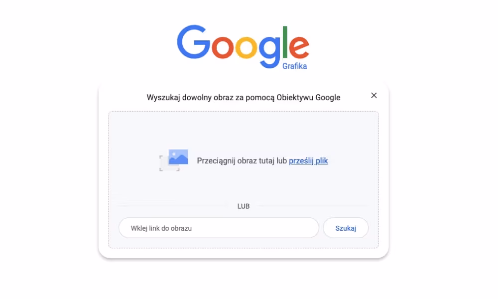 Sprawdzanie czy logo jest plagiatem w Google Grafika
