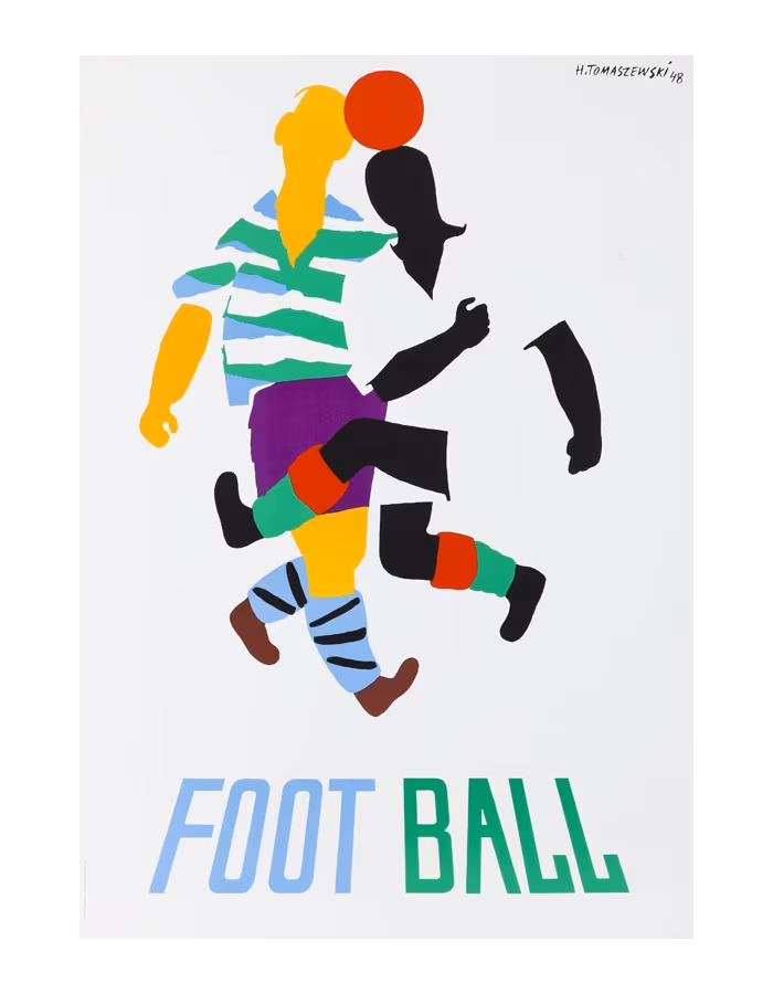Plakat 2. Henryk Tomaszewski, Football, 1948 (1988 druk)