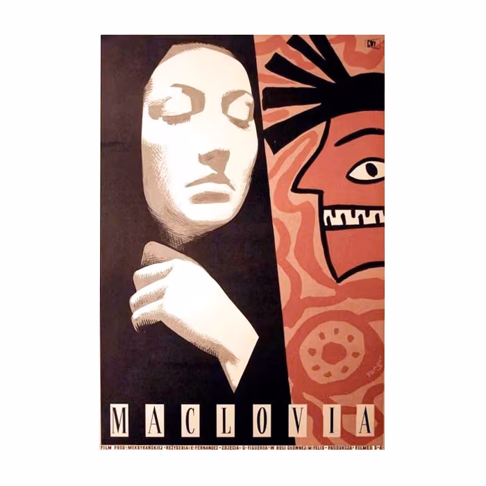Plakat 5: Wojciech Fangor, Plakat do filmu Maclovia, 1955