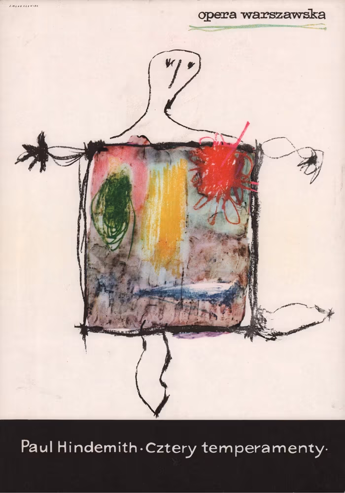 Jan Mlodożeniec, Plakat do baletu Cztery Temperamenty, 1962