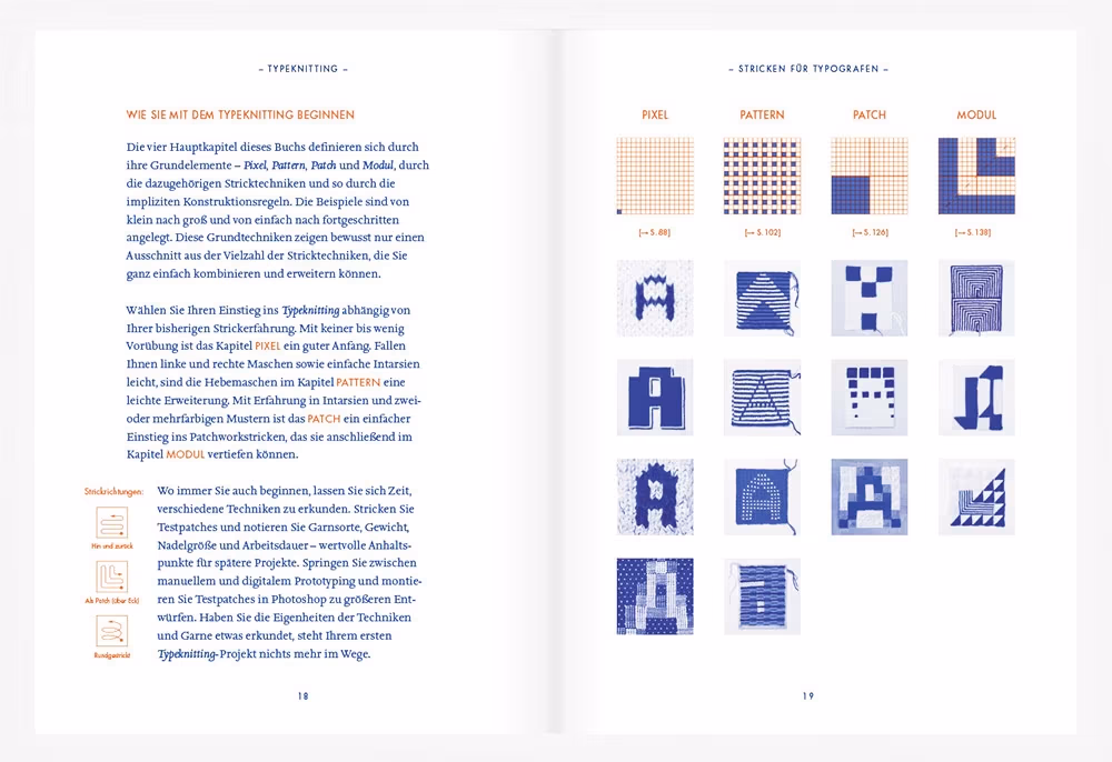Pixel, Patch und Pattern: Typeknitting — Rüdiger Schlömer z Zurychu