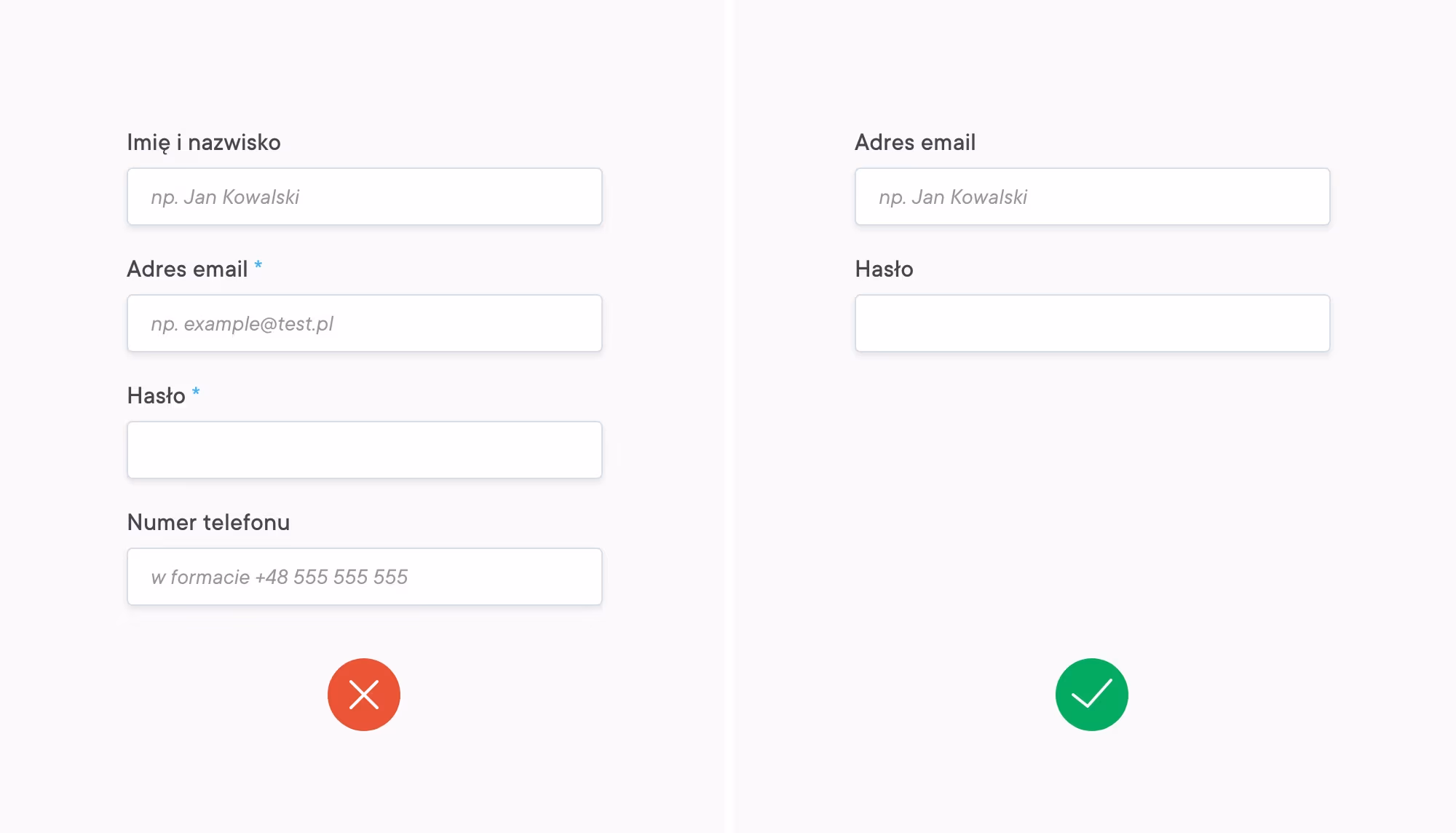 Jak projektować formularze internetowe? Zmniejszanie ilości pól