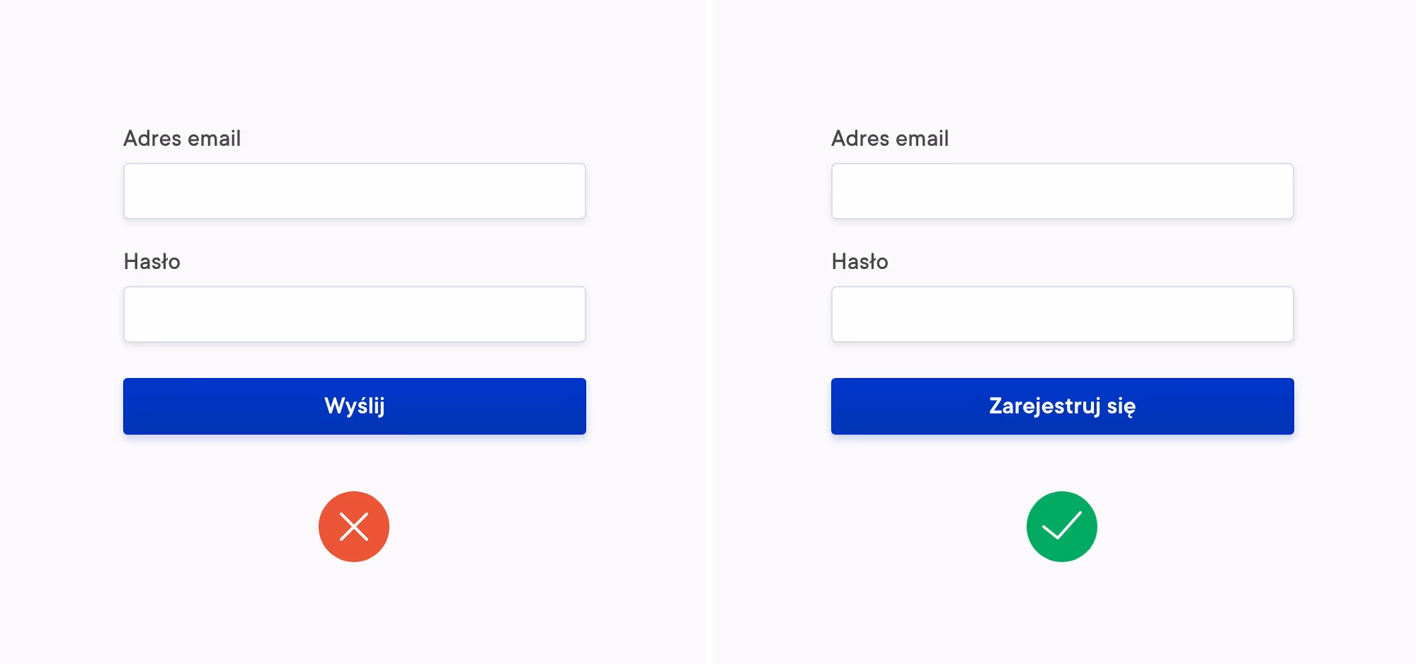 Jak projektować formularze internetowe? Microcopy