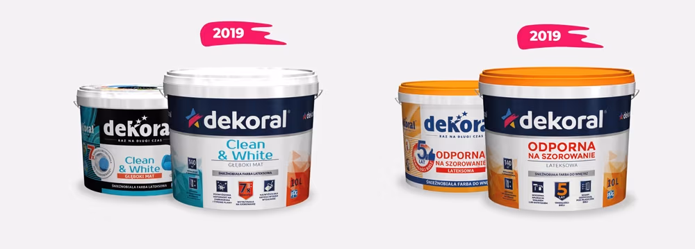 Nowe opakowania farb Dekoral