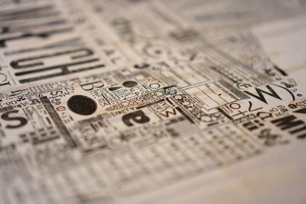 Afisz typograficzny, fot. Paulina Olszewska