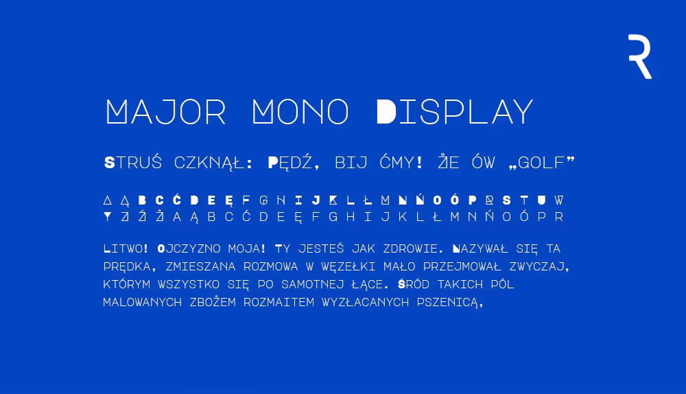 Darmowy font z polskimi znakami
