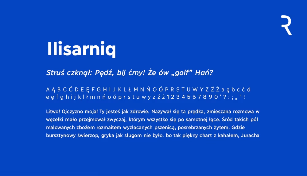 Darmowy font z polskimi znakami