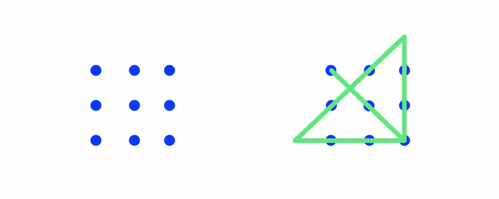 Nine dot problem