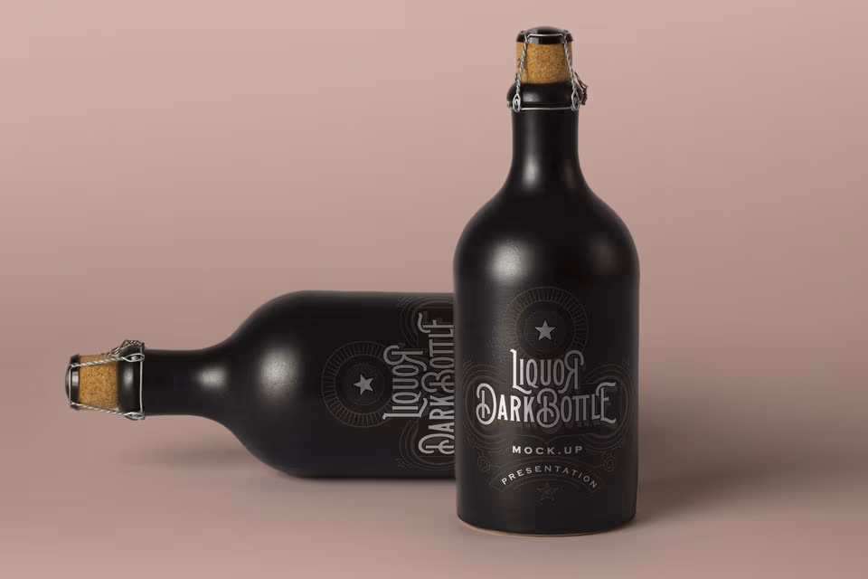 Mockup butelki