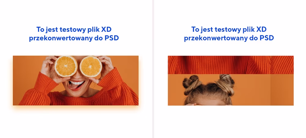 Plik XD przekonwertowany do PSD