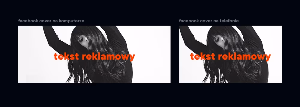 Facebook cover photo Projektowanie pod rozdzielczość komputerową