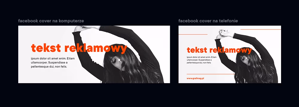 Facebook cover photo Projektowanie pod rozdzielczość mobilną