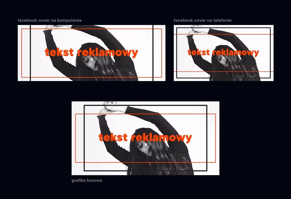 Facebook cover photo z ramką