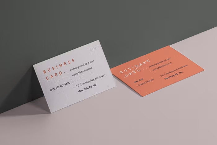 Psd Business Card Branding Mockup 2