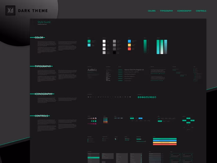 Free Adobe Xd Styleguide