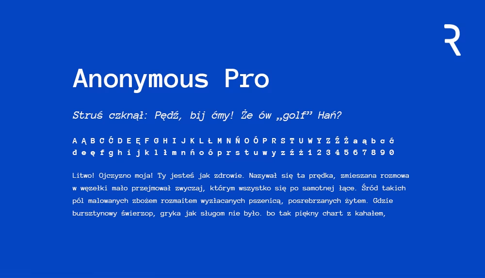 Darmowe fonty z polskimi znakami
