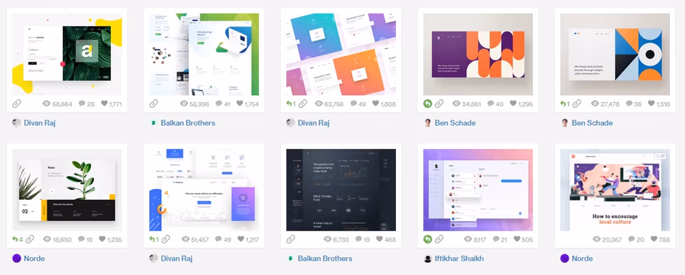 Material 2.0 design na Dribbble