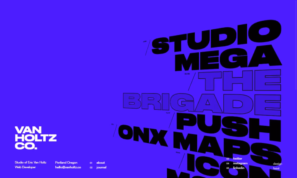 Nietypowa typografia na stronie internetowej