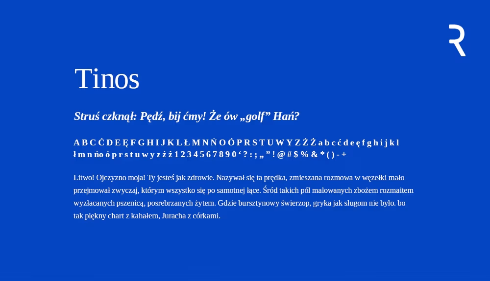 Darmowe fonty z polskimi znakami