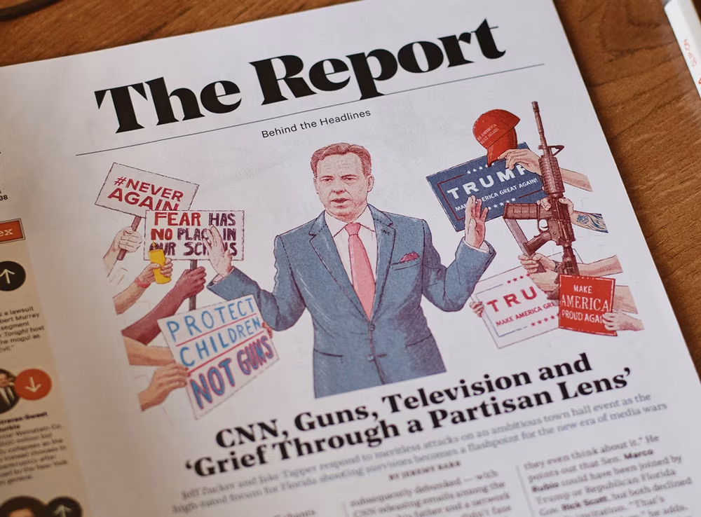 CNN Gun Violence debate for Hollywood Reporter, Bartosz Kosowski