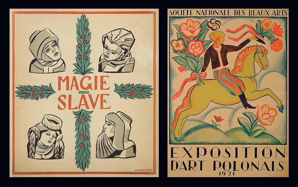 Zofia Stryjeńska, Magic of the Slavs - około 1934, Władysław Roguski, Société Nationale des Beaux Arts, Exposition D’Art Polonais (Narodowe Stowarzystwo Sztuk Pięknych, Wystawa Polskiej Sztuki) - 1921