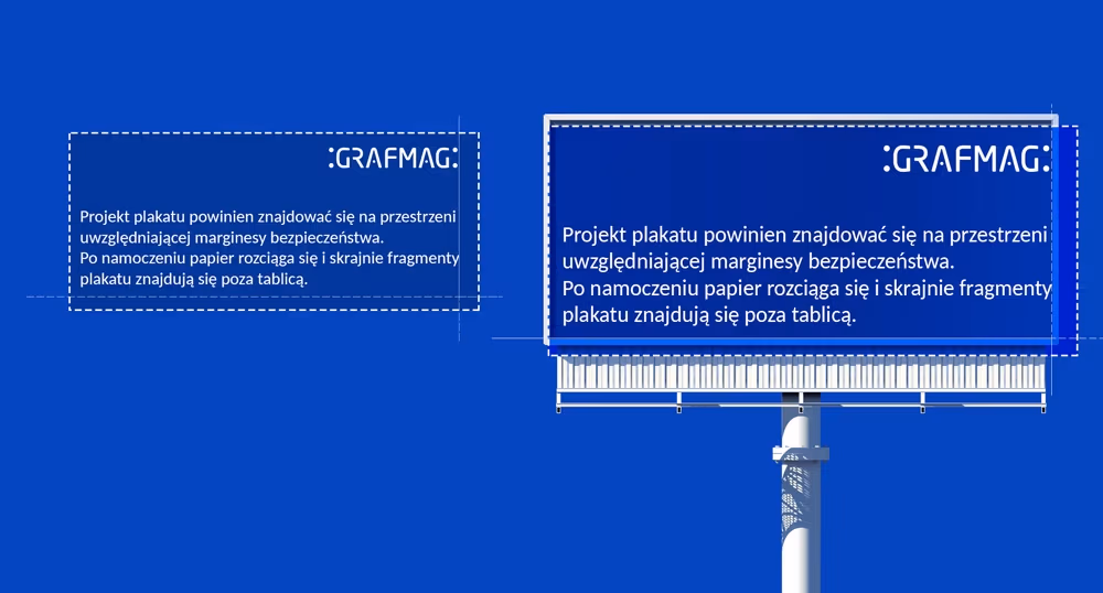 Nałożenie tekstów do krawędzi na bollboardzie