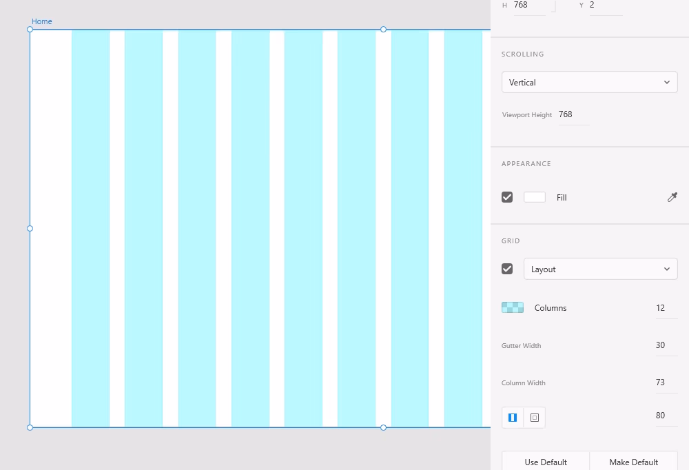 Linie pomocnicze a Adobe XD