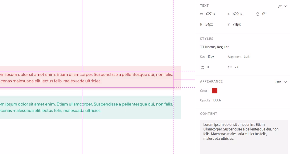Design Specs w Adobe XD