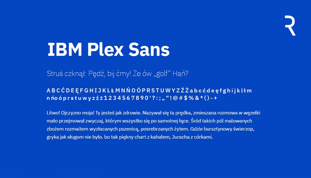 IBM Plex Sans