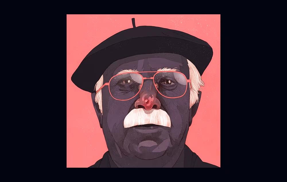 Portret Karola Śliwki autorstwa Patryka Hardzieja