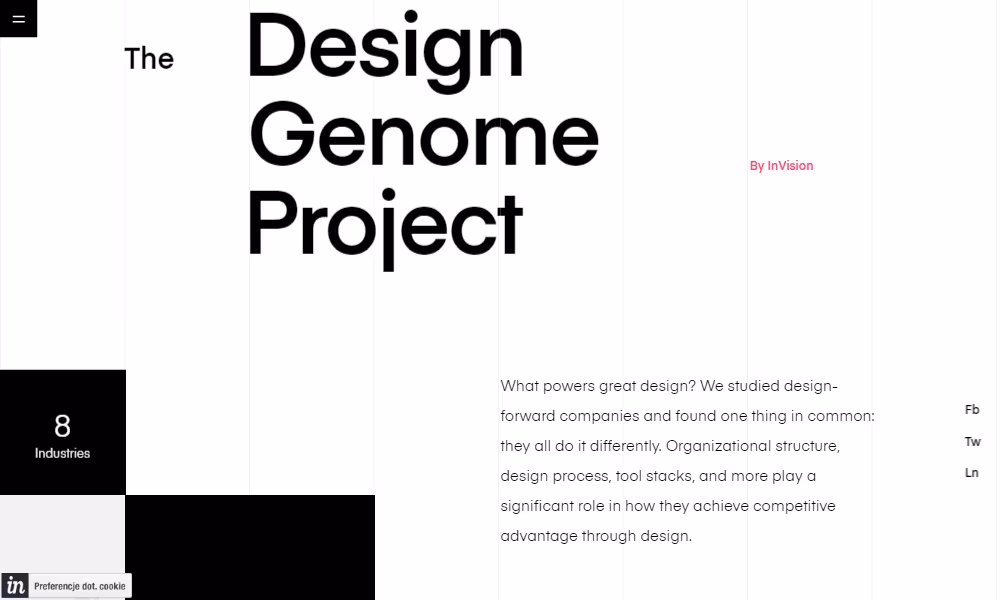 Inspirujące strony internetowe - Design genome