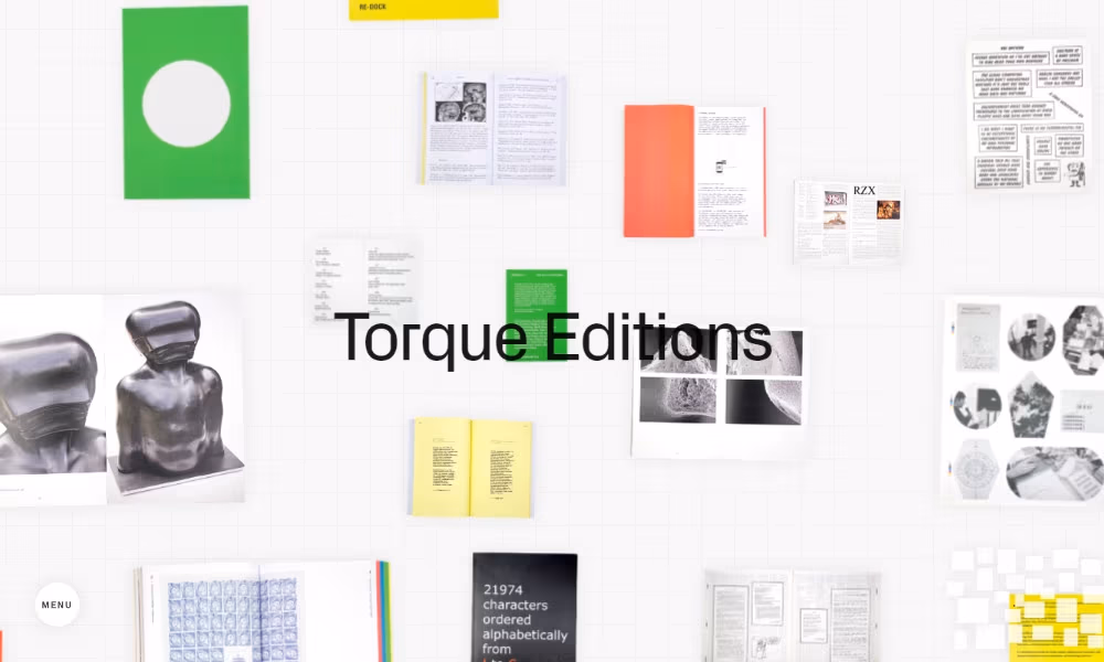 Inspirujące strony internetowe - Torque Editions
