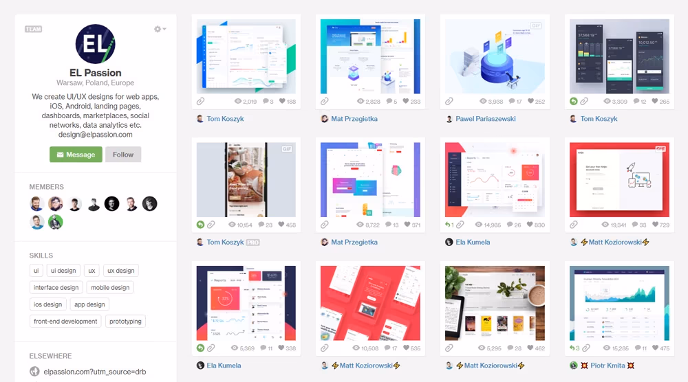 Profil Elpassion na Dribbble