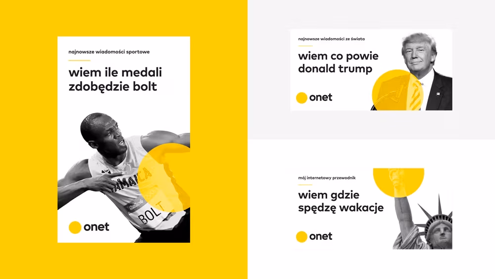 Nowe logo Onetu z 2017 roku autorstwa BNA