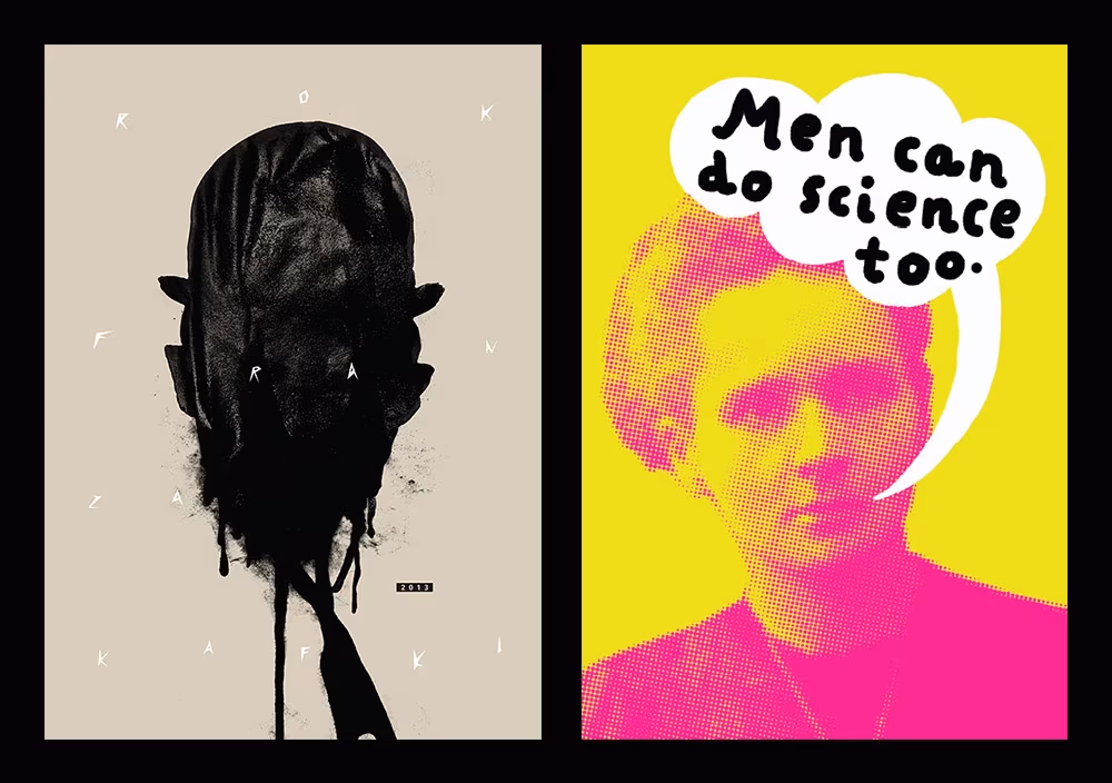 Grzegorz Myćka, „Rok Franza Kafki”, 2014 | Jan Bajtlik, „Man can do science too”, 2010