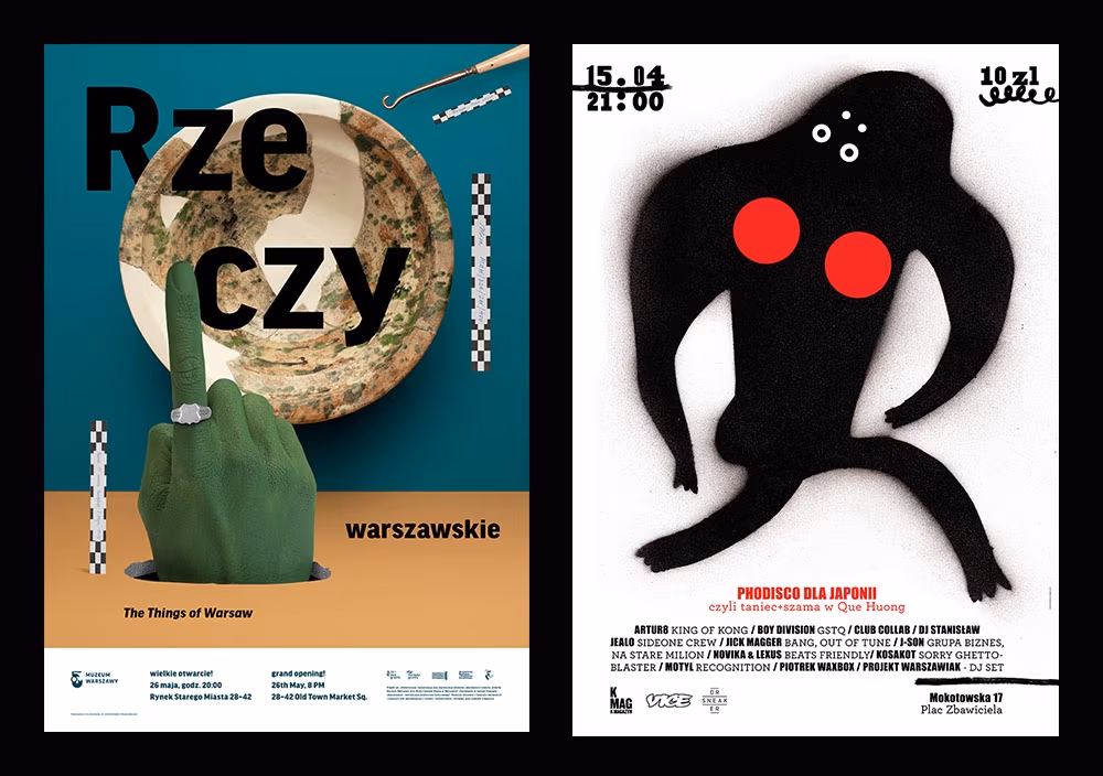 Ania Światłowska, „The Things of Warsaw”, 2017 | Ola Niepsuj, „Photodisco for Japan”, 2011